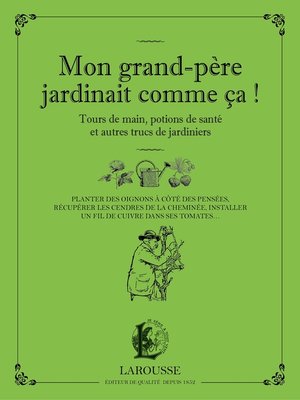 cover image of Mon grand-père jardinait comme ça